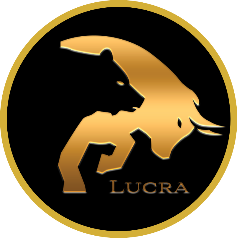 Lucra Logo black bkground